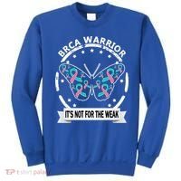 Brca Warrior Teal Pinkgiftribbon Breast Cancer Warrior Meaningful Gift Sweatshirt thumb 0
