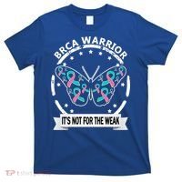 Brca Warrior Teal Pinkgiftribbon Breast Cancer Warrior Meaningful Gift T-Shirt thumb 0