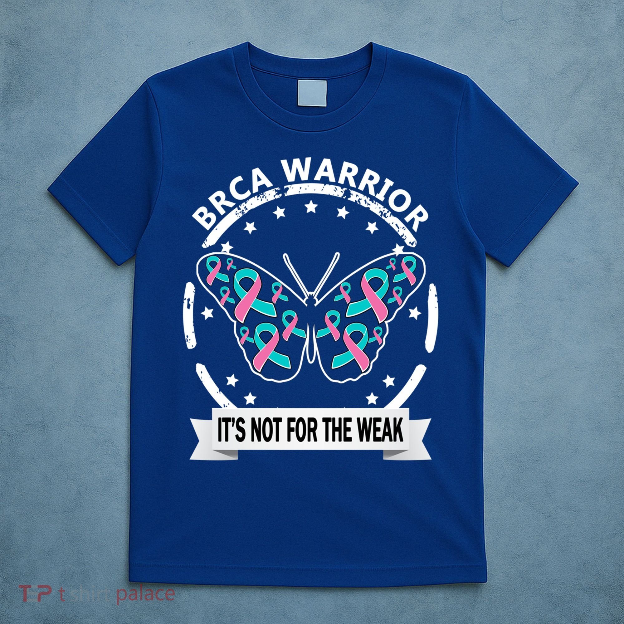 Brca Warrior Teal Pinkgiftribbon Breast Cancer Warrior Meaningful Gift T-Shirt