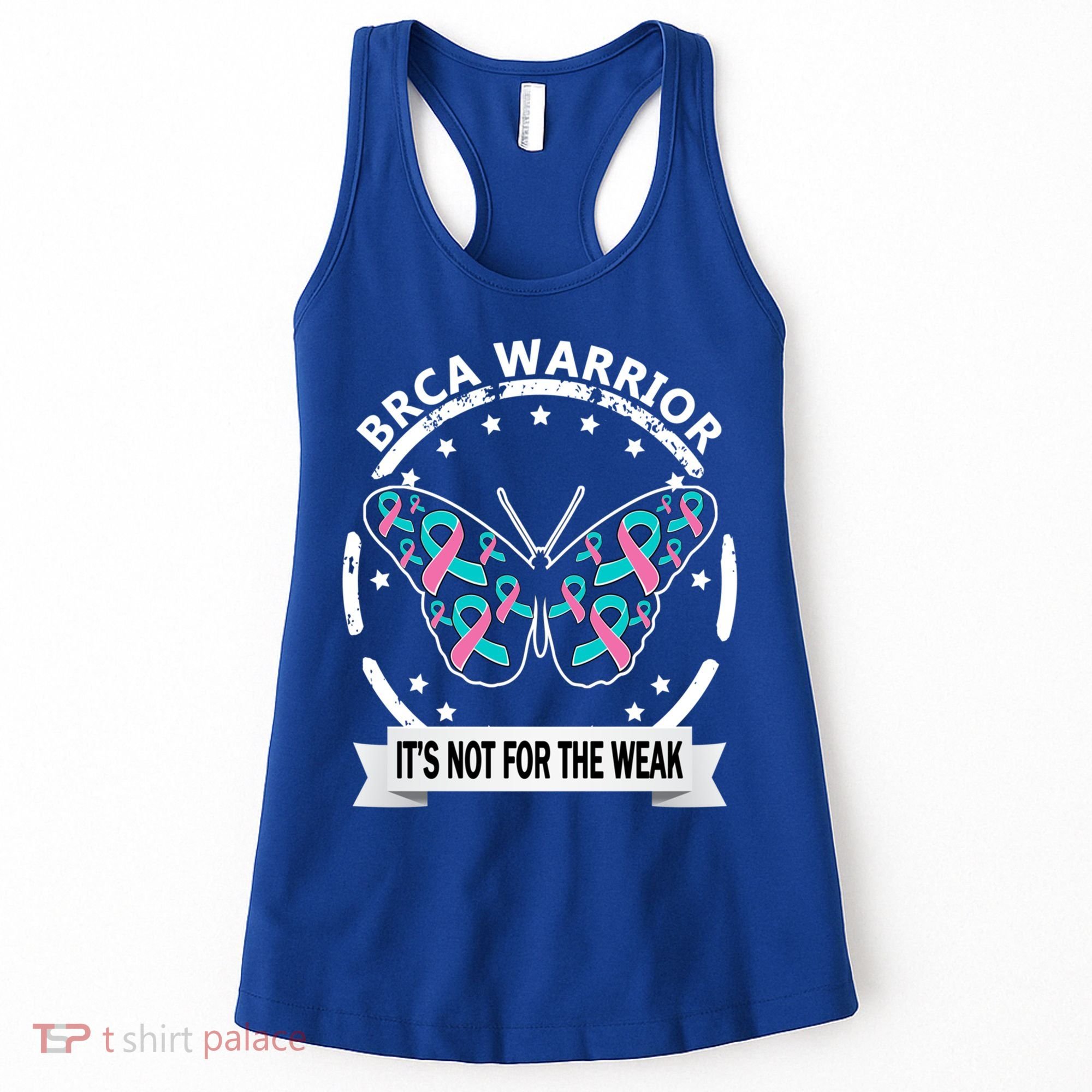 Brca Warrior Teal Pinkgiftribbon Breast Cancer Warrior Meaningful Gift Women's Tank Top