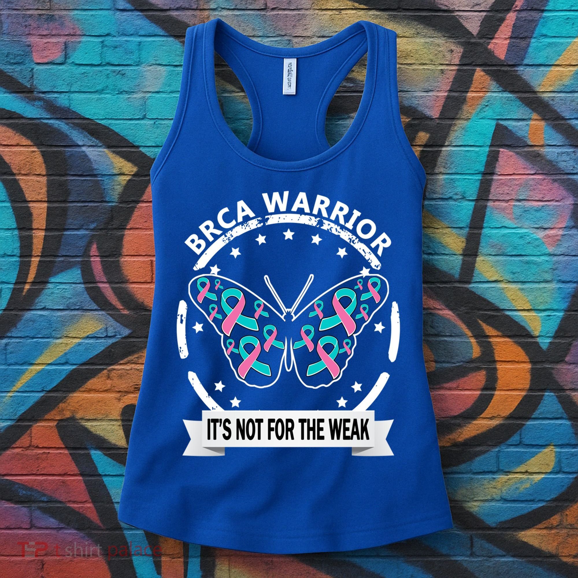 Brca Warrior Teal Pinkgiftribbon Breast Cancer Warrior Meaningful Gift Women's Tank Top