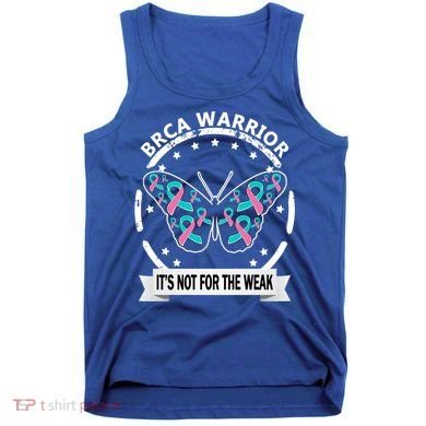Brca Warrior Teal Pinkgiftribbon Breast Cancer Warrior Meaningful Gift Tank Top