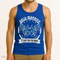 Brca Warrior Teal Pinkgiftribbon Breast Cancer Warrior Meaningful Gift Tank Top thumb 3