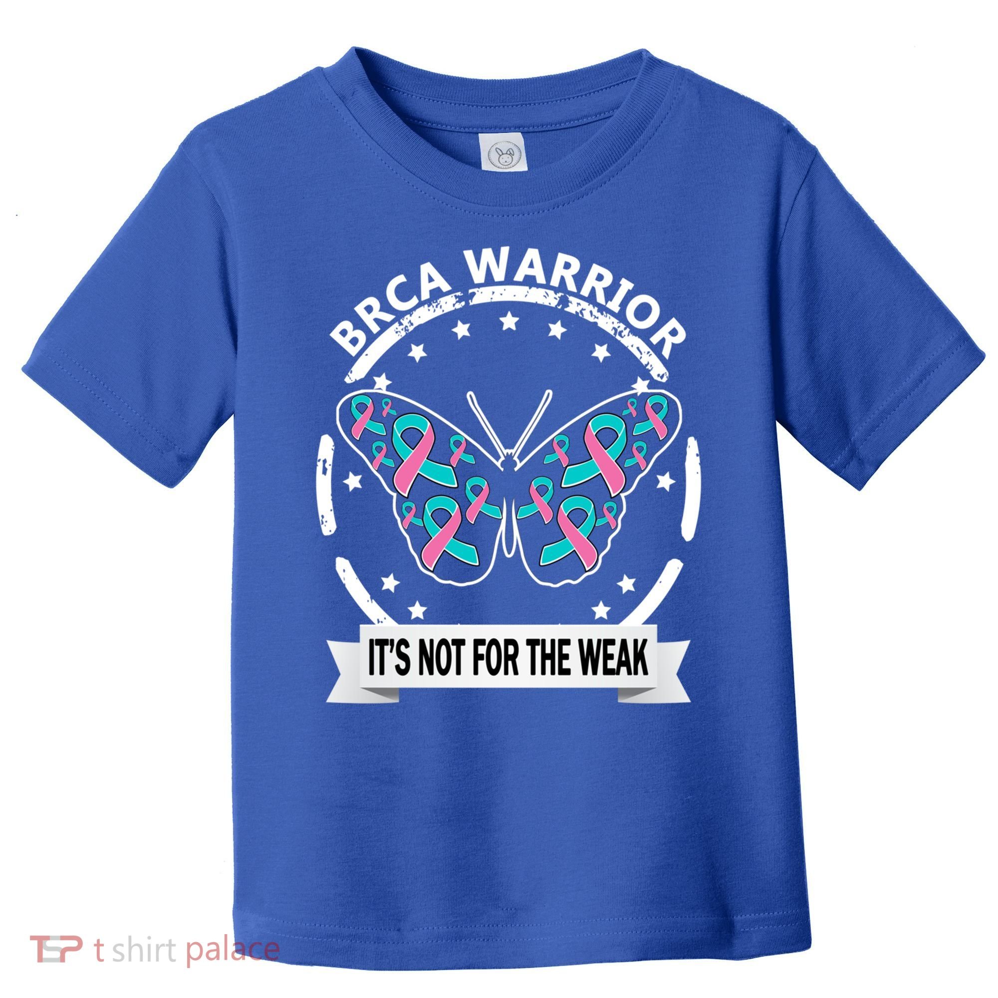 Brca Warrior Teal Pinkgiftribbon Breast Cancer Warrior Meaningful Gift Toddler T-Shirt