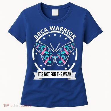Brca Warrior Teal Pinkgiftribbon Breast Cancer Warrior Meaningful Gift Women's T-Shirt