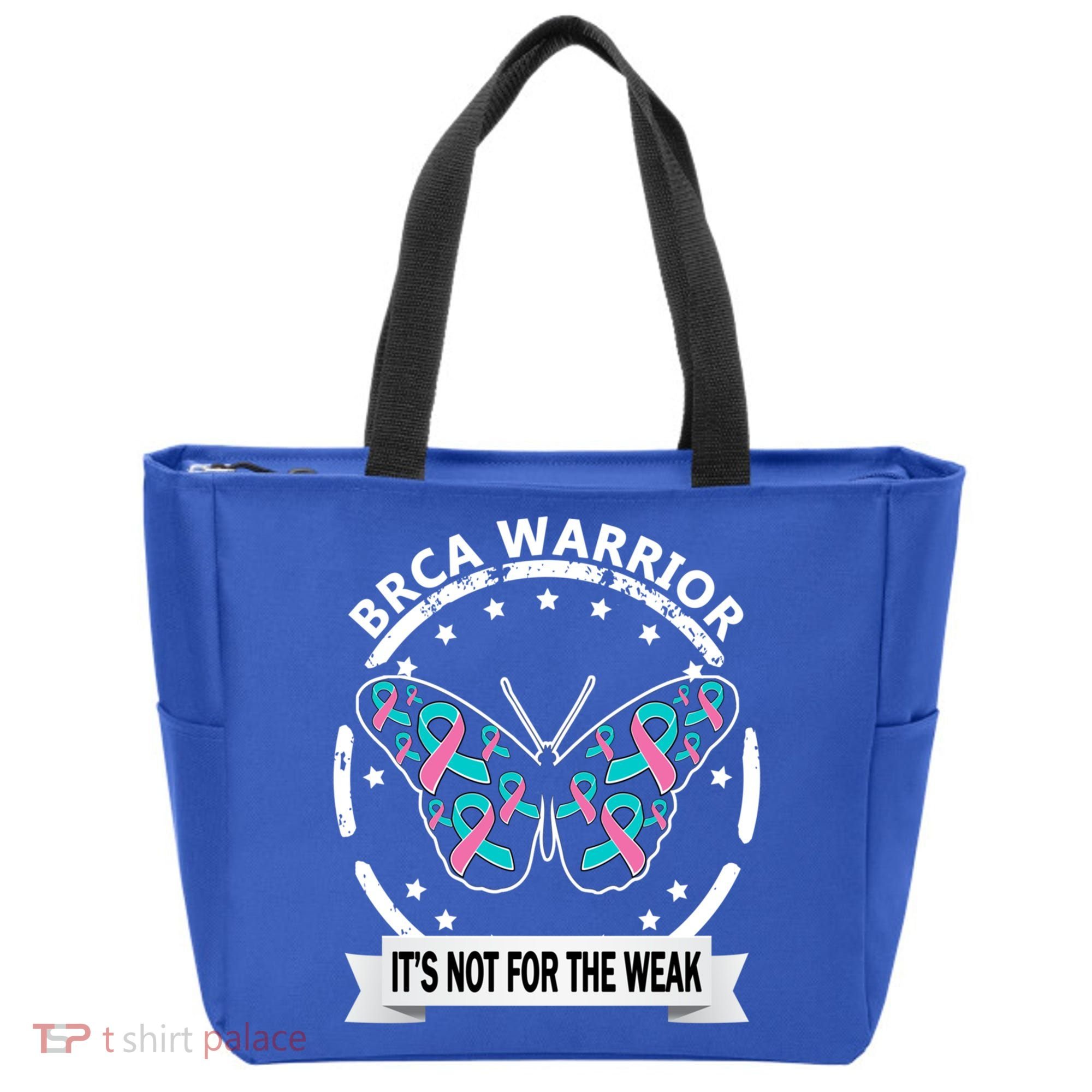Brca Warrior Teal Pinkgiftribbon Breast Cancer Warrior Meaningful Gift Tote Bag