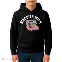 Biscuits With The Boss Kids Hoodie thumb 4