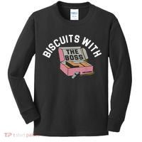 Biscuits With The Boss Kids Long Sleeve Shirt thumb 0