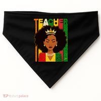 Black Woman Teacher African Black American History USA-Made Doggie Bandana thumb 0