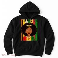 Black Woman Teacher African Black American History Hoodie thumb 0