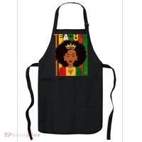 Black Woman Teacher African Black American History Apron thumb 0