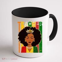 Black Woman Teacher African Black American History Coffee Mug thumb 1
