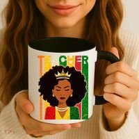 Black Woman Teacher African Black American History Coffee Mug thumb 3