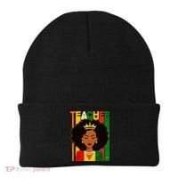 Black Woman Teacher African Black American History Beanie thumb 0