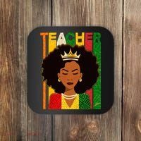 Black Woman Teacher African Black American History Coaster thumb 0