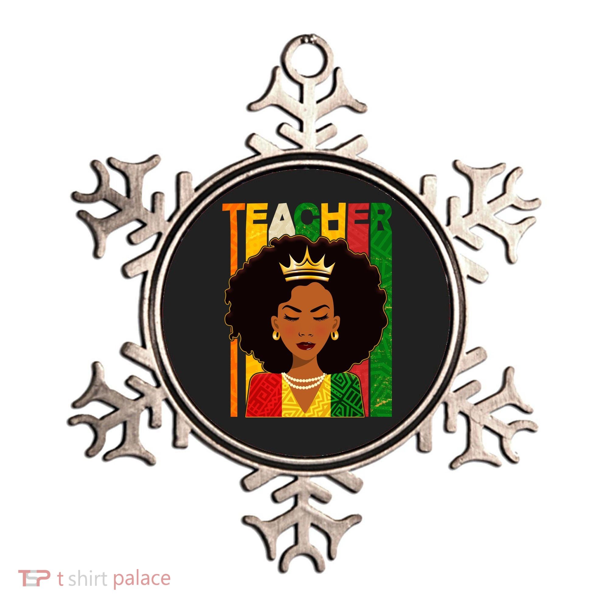Black Woman Teacher African Black American History Ornament