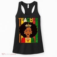 Black Woman Teacher African Black American History Women's Tank Top thumb 0