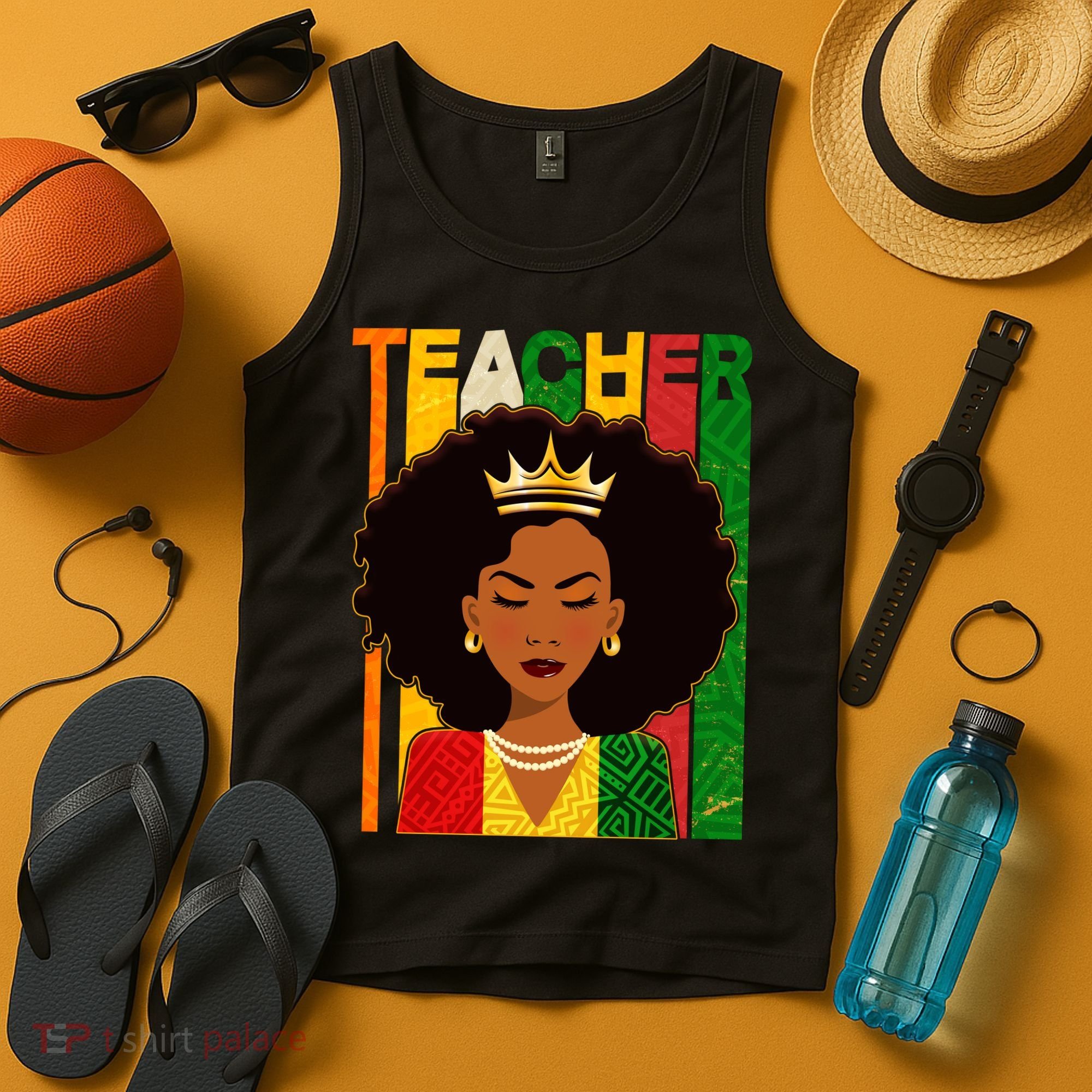 Black Woman Teacher African Black American History Tank Top