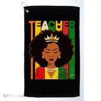 Black Woman Teacher African Black American History Golf Towel thumb 0