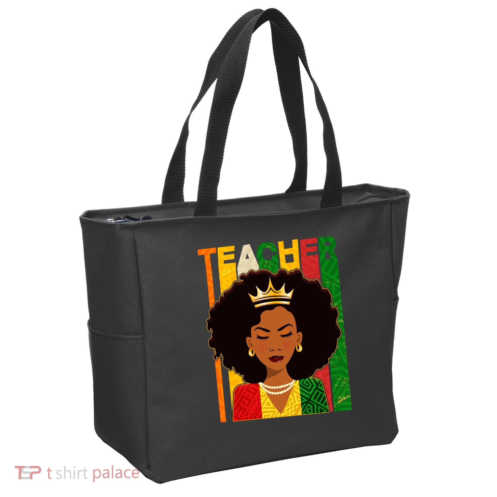 Black Woman Teacher African Black American History Tote Bag
