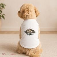 Bear Wildlife Trees Outdoors Nature Retro Forest Graphic Doggie Tank thumb 2