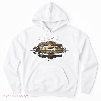Bear Wildlife Trees Outdoors Nature Retro Forest Graphic Hoodie