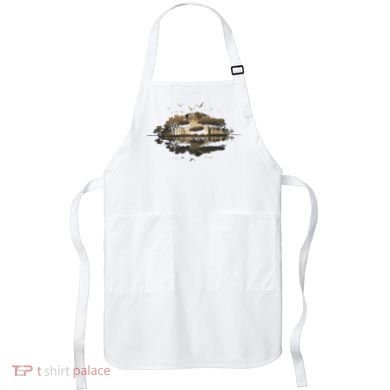 Bear Wildlife Trees Outdoors Nature Retro Forest Graphic Apron