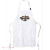 Bear Wildlife Trees Outdoors Nature Retro Forest Graphic Apron thumb 0