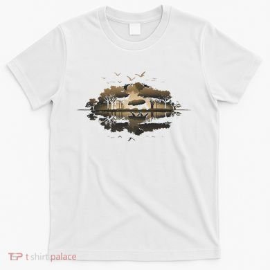 Bear Wildlife Trees Outdoors Nature Retro Forest Graphic T-Shirt