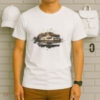Bear Wildlife Trees Outdoors Nature Retro Forest Graphic T-Shirt thumb 6