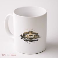 Bear Wildlife Trees Outdoors Nature Retro Forest Graphic Coffee Mug thumb 0