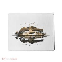 Bear Wildlife Trees Outdoors Nature Retro Forest Graphic Mousepad thumb 0