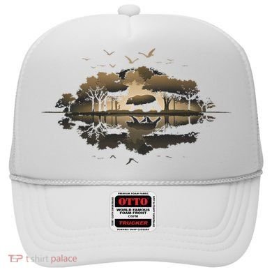 Bear Wildlife Trees Outdoors Nature Retro Forest Graphic Hat