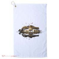 Bear Wildlife Trees Outdoors Nature Retro Forest Graphic Golf Towel thumb 0
