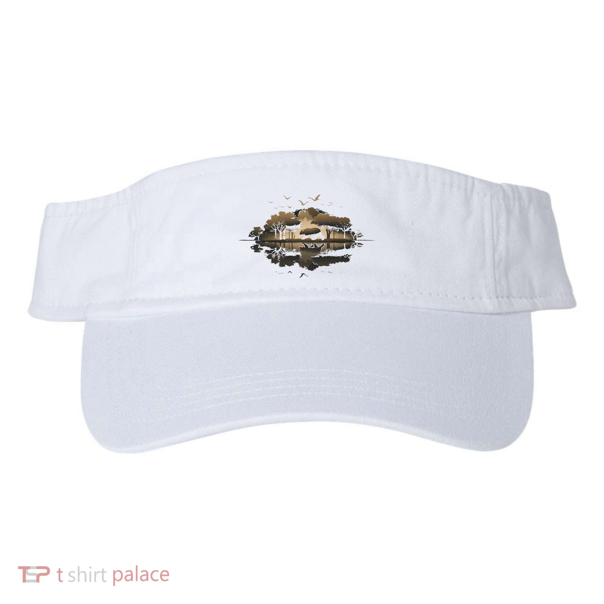 Bear Wildlife Trees Outdoors Nature Retro Forest Graphic Visor