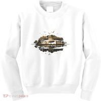 Bear Wildlife Trees Outdoors Nature Retro Forest Graphic Kids Sweatshirt thumb 0