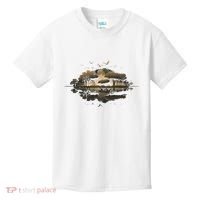 Bear Wildlife Trees Outdoors Nature Retro Forest Graphic Kids T-Shirt thumb 0