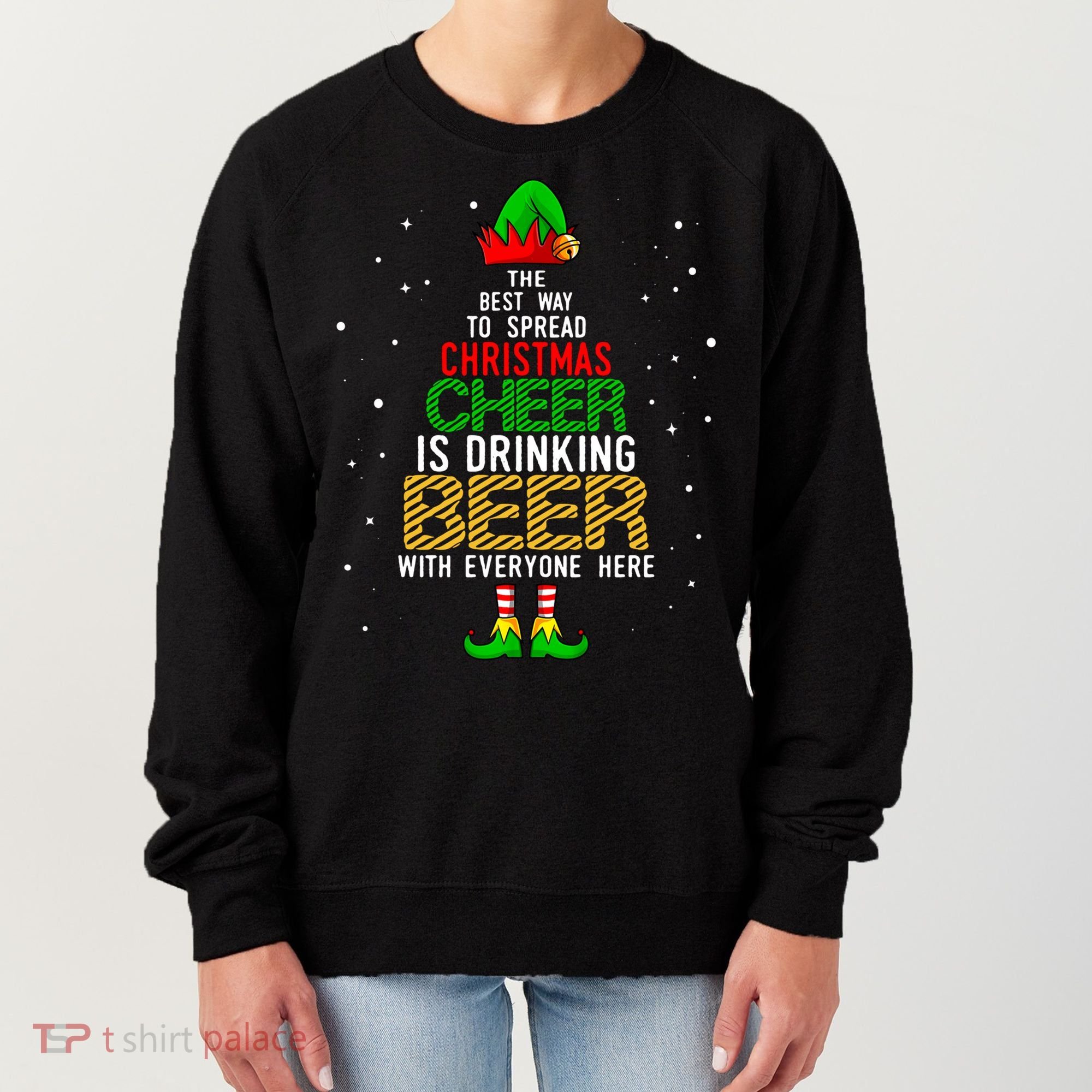 Best Way To Spread Christmas Cheer Ing Beer Funny Xmas Gift Women's Sweatshirt