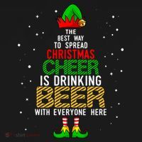 Best Way To Spread Christmas Cheer Ing Beer Funny Xmas Gift Bucket Hat thumb 4