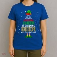 Best Way To Spread Christmas Cheer Ing Beer Funny Xmas Gift T-Shirt thumb 4