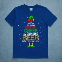 Best Way To Spread Christmas Cheer Ing Beer Funny Xmas Gift T-Shirt thumb 5