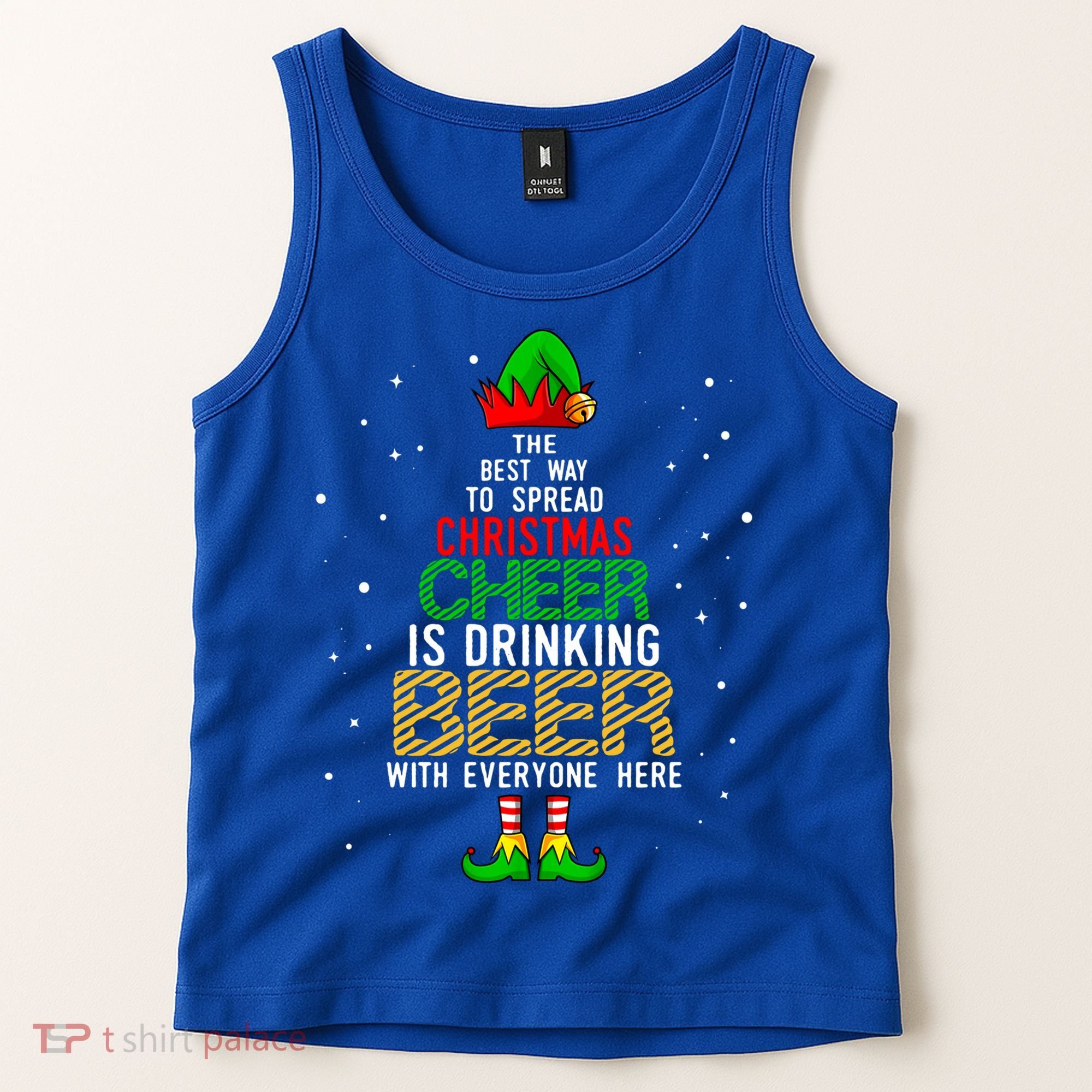 Best Way To Spread Christmas Cheer Ing Beer Funny Xmas Gift Tank Top