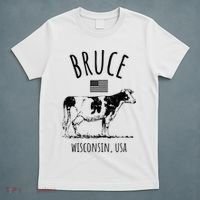 Bruce Wisconsin Usa Retro Cow Vintage T-Shirt thumb 5