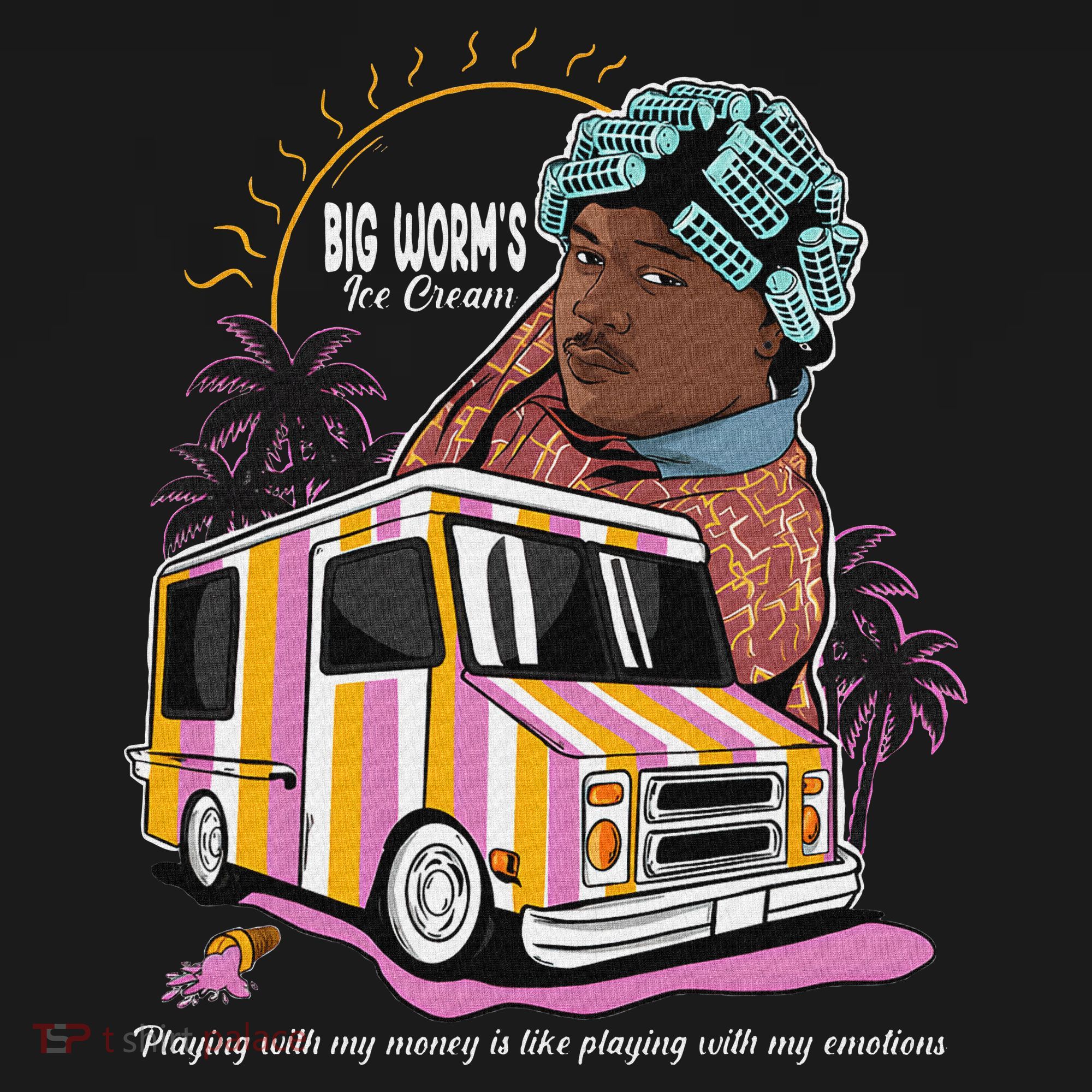 Big Worms Vintage Funny Ice Cream What Chu Want T-Shirt