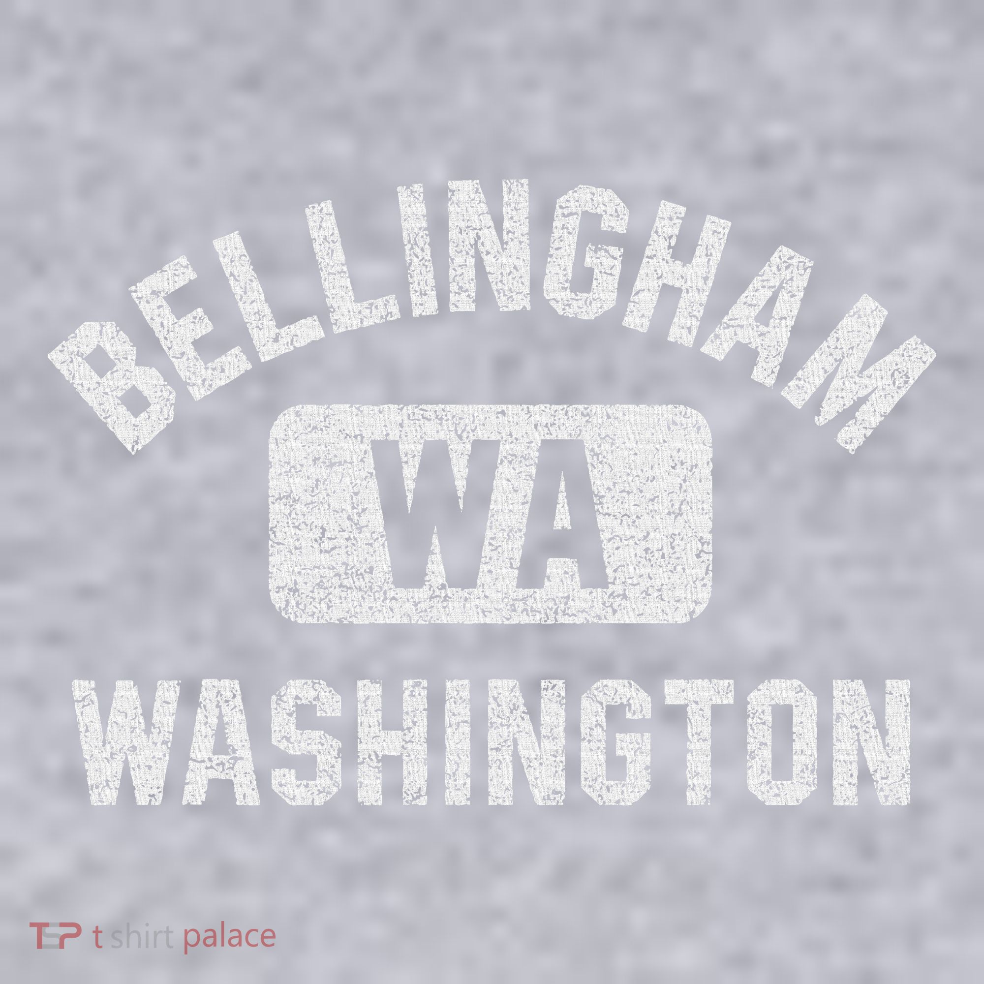 Bellingham Wa Washington Gym Style Distressed White Print Women's Sweatshirt