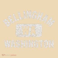 Bellingham Wa Washington Gym Style Distressed White Print Tote Bag thumb 4