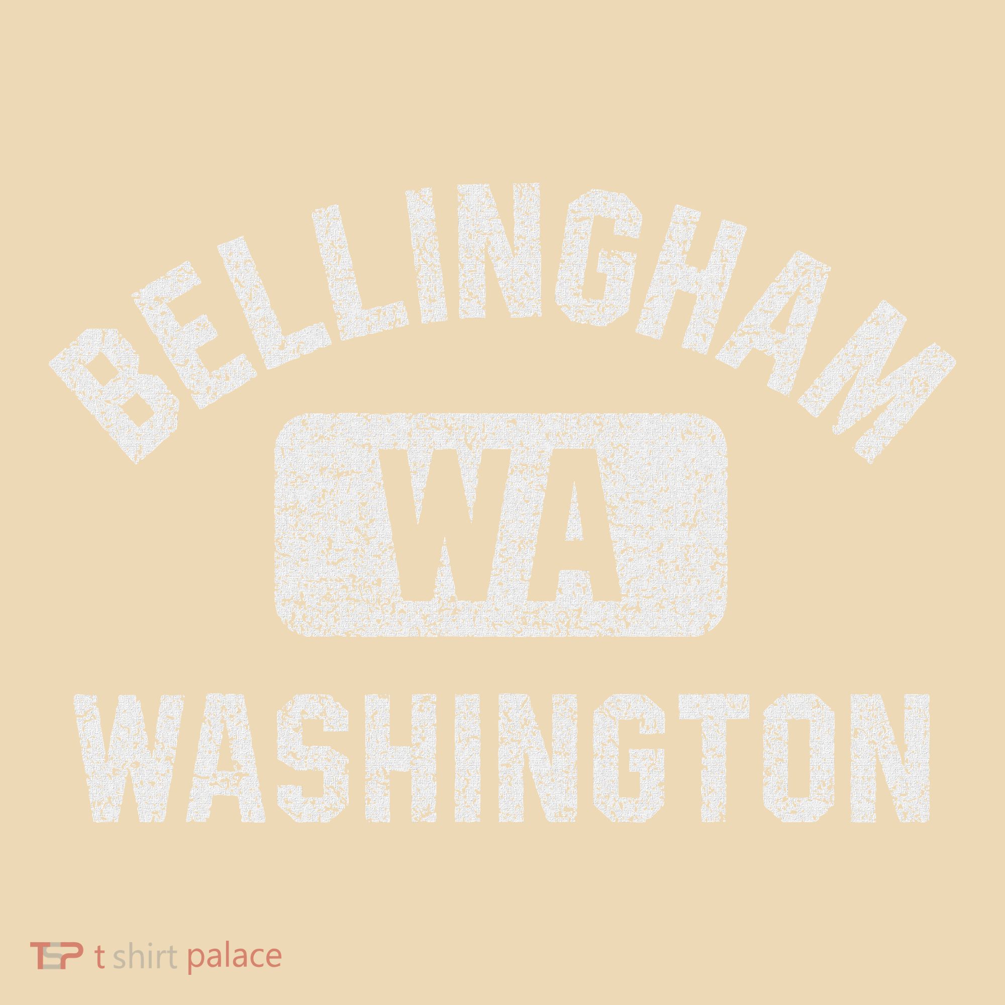 Bellingham Wa Washington Gym Style Distressed White Print Tote Bag