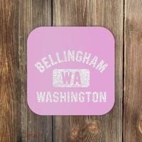 Bellingham Wa Washington Gym Style Distressed White Print Coaster thumb 0
