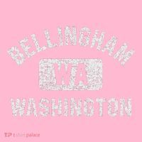 Bellingham Wa Washington Gym Style Distressed White Print Coaster thumb 2