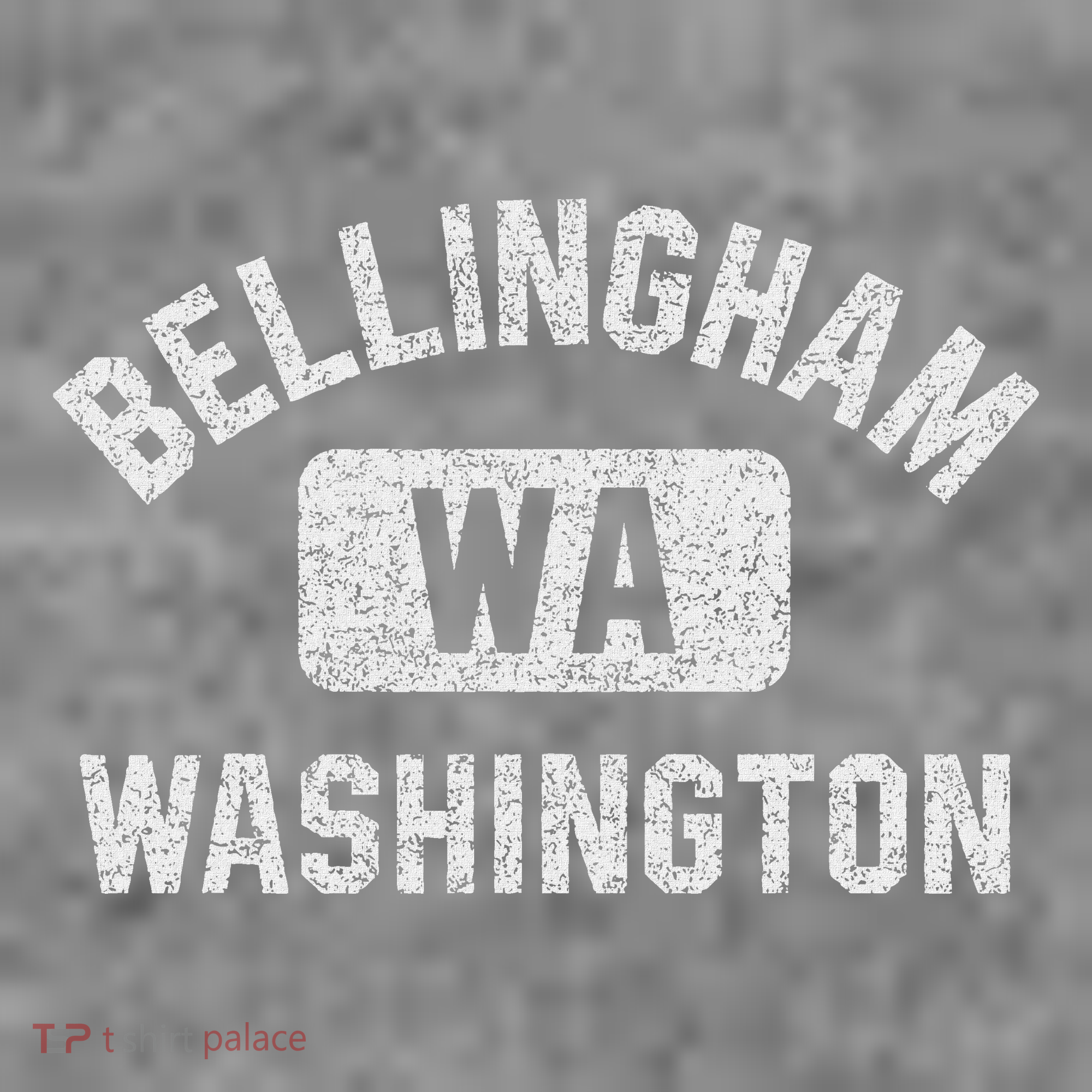 Bellingham Wa Washington Gym Style Distressed White Print Toddler Hoodie